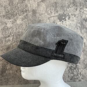 Harley Davidson Women’s Cadet Hat Brimmed CL Gray Black Motorcycles Size Large